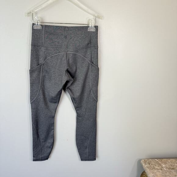 Athleta Up For Anything All In 7/8 Tight Gray Sculptek Stash Pocket XSP NEW - Picture 3 of 5